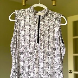 GG Blue Women’s Tess Ice Sleeveless Golf Shirt. L